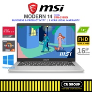 MSI Modern 14 C7M-216SG Laptop - AMD Ryzen 5-7530U - AMD Radeon Graphics - 16GB RAM - 512GB SSD (1Yr Agent)