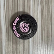 Push Card Coin Halloween Card Ring EDC Coin Decompression Pumpkin Hand Push Push Fidget Spinner