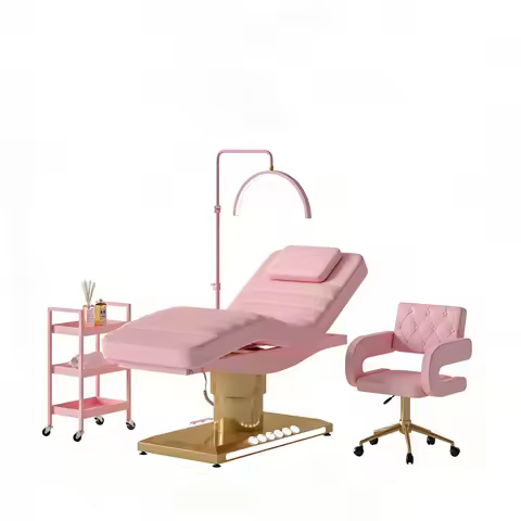 Meientai Black 4 Motor Electric Facial Massage Beds Chair Spa Beauty Salon Beauty Bed Eyelash Extens