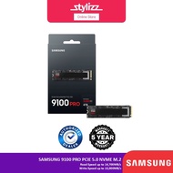 SAMSUNG 9100 PRO PCIE 5.0 X4 NVME M.2 SSD - 14,800MB/s READ SPEED, 13,400 WRITE SPEED