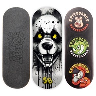 SPITBOARDS 34 mm Fingerboard Deck - Real Wood (5-Layers) Classic Popsicle Street Shape - Size: 34 x 