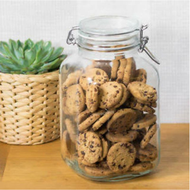 2000ml Toples Kaca Hermetico/ Hermetico Jar 2L/Toples Beling Hermetico