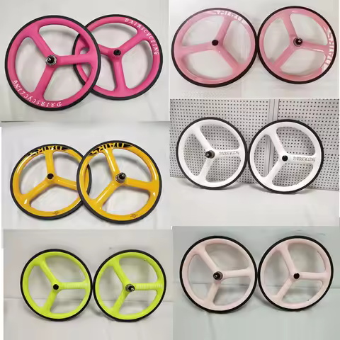 DAIRSCYCLING 16inch 349 three spokes wheelset ceramic bearing brompton bicycle carbon wheelset 74/11