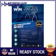 KM Furniture Gallery WIN 62 Stainless Steel Free Standing Clothers Hanger/ Sidai Baju