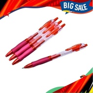 MERAH (4pcs) 0.7mm Liquid Ink Red Pen, Red Gel Pen, Red Gel Pen