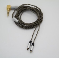 Vjjb n1 headphone cable high-end single crystal copper silver plated headphone cable DC interface headset upgrade line