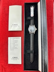 ORIS Automatic 17 Jewels สี่เข็ม เข็มชี้วันที่ก้ามปู ตัวเรือนสแตนเลส นาฬิกาผู้หญิง มือสองของแท้