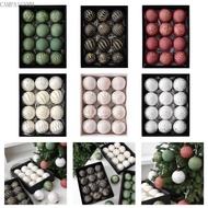 camp 12Pcs Christmas Baubles Ornament Shatterproof Decorative Baubles For Tree Wreath