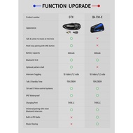 Lexin Lx-b4fm-x Motorcycle Intercom &amp; Helmet Headset 10 Rider 2000m Bluetooth Music Sharing Fast