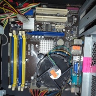 ASROCK G41C-GS MOTHERBOARD With Intel CPU 2G RAM CASING