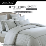 Jean Perry Hotel Series Quilt Cover Set - 100% Combed Cotton Sateen 1000TC (Queen)