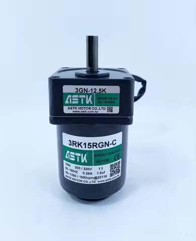 ASTK SPEED CONTROL MOTOR 3RK15RGN-C 15W 200/220V 50/60HZ 0.29A 90-1350/1650RPM GEAR HEAD 3GN-12.5K A