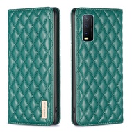 เคสโทรศัพท์กันตกสำหรับ Vivo Y12S Y12A Y12i Y20G Y20S กรัม Y20i Y20A Y20T Y20 Y51 Y31 Y15 Y17เล็กลมหอมกระเป๋าสตางค์หนังช่องเสียบบัตรเคสเคสแบบพับปิดได้