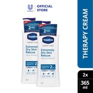 [Bundle of 2] Vaseline Expert Care Body Lotion Extremely Dry Skin Rescue (365ml)