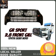 TOYOTA HILUX ROGUE 2.8 GR SPORT GRILLE PIANO BLACK 4X4 GRILL SALUNG REVO ROCCO GRILLE HILUX 2.8 SALU