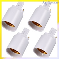 4 Pcs G24d to E27 Adapters Double Pin Light Bulb Sockets Extenders Lamp Accessories kejikenaie