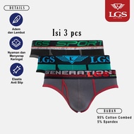 LGS - Underwear - Underwear - Green/Gray/Black - 3 Pcs - LEMN.002.999.3.7C