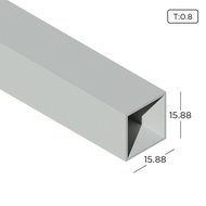 5/8" x 5/8" Aluminium Extrusion Square Hollow Frame Profile Thickness 0.80mm HB0505 ALUCLASS