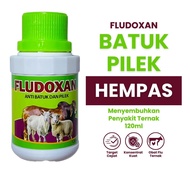 Fludoxan Ternak 120 ml - Obat Batuk Ternak - Obat Batuk Kambing - Obat Batuk Domba - Obat Pilek Domb