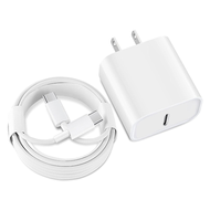適用於 iPhone 15 和 Android 手機的 20W 快速充電器和 Type-C 轉 Type-C 線