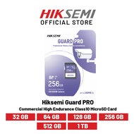 Hiksemi Guard Pro 32GB/64GB/128GB/256GB/512GB Commercial High Endurance Class10 MicroSD Card