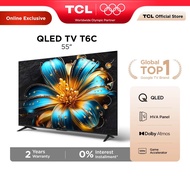 TCL 55 Inch QLED 4K Google TV with 120Hz Game Accelerator, Dolby Vision Atmos, HDR 10+, HVA Panel Te
