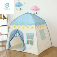 TWCEJE168 Foldable Tents Children's Play House Tent Pink Portable Flowers Teepee House Castle Play Wigwam Durable Kids Toys