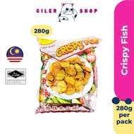 Satay Fish Crackers Crispy Satay Fish Satay Fish Satay Crispy Satay Satay Satay 280g l Large Bag Hal