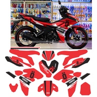 Red ex 155 ohlin boss sticker, exciter 155 stamp, exciter 155 boss team, exciter 155 car sticker, ex