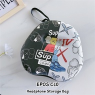 【Discount】For EPOS C10 Headphone Case Simple Cartoon Earpads Storage Bag Headset Casing Box