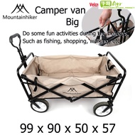 ️Ready Stock️ Mountainhiker Outdoor Folding Wagon Camping Tool Cart Portable Shopping Trolley