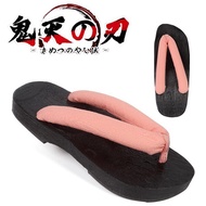 selipar tinggi perempuan selipar perempuan Japanese-Style Wooden Clogs - Demon Slayer Zenitsu Themed