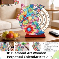 MARIER Diamond Art Perpetual Calendar Kits, Wooden Handmade Diamond Art Calendar, DIY Rotating Diamo