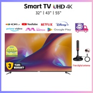 Smart TV 55"/43"/32" 4K UHD Andriod TV| Netflix &amp; Youtube | Dolby Audio | Digital TV | Wifi | Smart TV | HDR 10 | Frameless