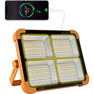 Portable LED Work Solar Light 100W 16500mAh 10000 LM Stepless Brightness Battery Rechargeable LED