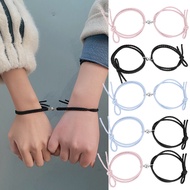 1/2Pcs Simple Couple Bracelet Rope / Handmade Magnetic Bangles / Lovers Matching Friendship Bracelet