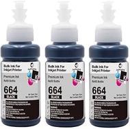 T6641 Ink Compatible with Epson 664 Black Multipack Ecotank ET-2500 ET-2550 ET-2600 ET-4500 ET-4500 