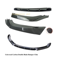 Carbon Fiber Design Bumper Double Lip Chin Front Diffuser / Front chin diffuser / front lip diffuser