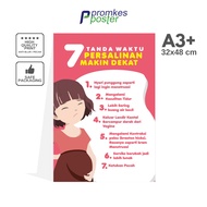 Midwifery Poster 7 Time Signs for a More Near Delivery