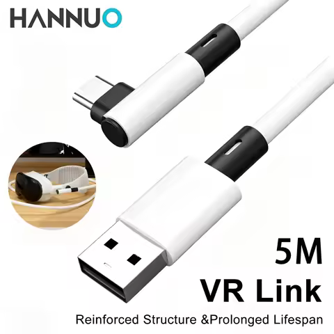 HANNUO VR Link Cable for Meta Quest 3s Accessories USB 3 Type C Cable Data Transfer Fast Charging fo