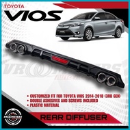∈ ♆ ▩ Toyota Vios 2014-2018 Rear Bumper Diffuser #Vroomsters