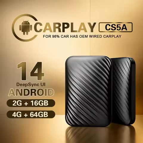 CarPlay Ai Box Car 3-IN-1 TV Box Samart Adapter CS5A Built-in Netflix YouTube IPTV For Wired CarPlay