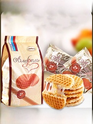 Áo Khoác Waffle Biscuit Office Snack Russian Import 500g Bag Akontt Brand Thread Biscuit Substitute 