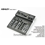 Mixer Ashley Better 4 4 Channel Usb Bluetooth Soundcard Dsp Efek Vokal