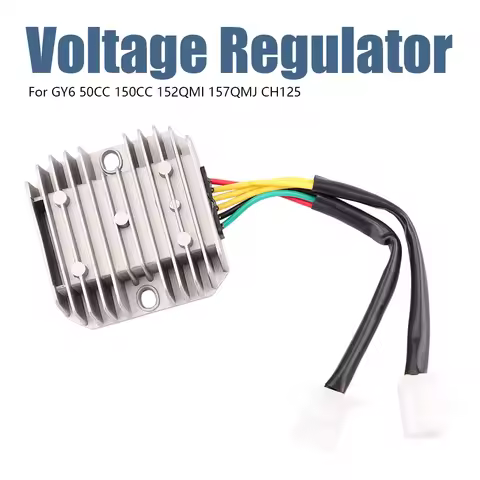 12V 6 Wires Motorcycle Voltage Regulator Rectifier For GY6 125cc 150cc 152QMI 157QMJ CH125 Scooter A