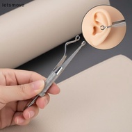 [letsmove] Stainless Steel Piercing Forceps Clamp Tool Lip Nail Earring Puncture Clip Open Close Ear
