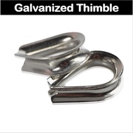 The Nut House 4mm-16mm per piece Galvanized Thimble Rigging Steel GI Triangular Ring Sling High qual