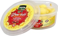 TOTA Wax Free Pure Cow Ghee Diya Cotton Wicks - Yellow| Pack of 1| 90 Ghee Batti