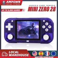 AMPOWN Mini Zero 28 Handheld Game Console 2.8'' IPS Screen AllWinner A133P CPU Android OS Wifi MAGIC