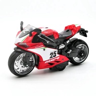 Toy Motorcycle,Pull Back Motorcycle Toy with Sounds and Lights ,1:12 Scale Motorcycle Model Toy for 